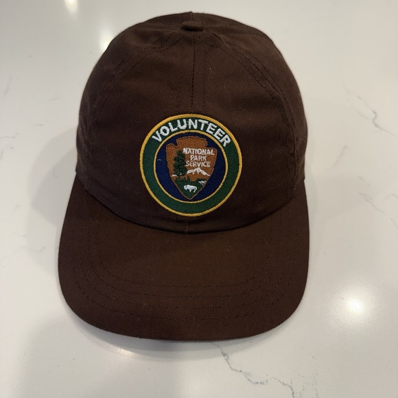 Official Vintage National Park Service Volunteer Hat Sandwich Strapback NPS